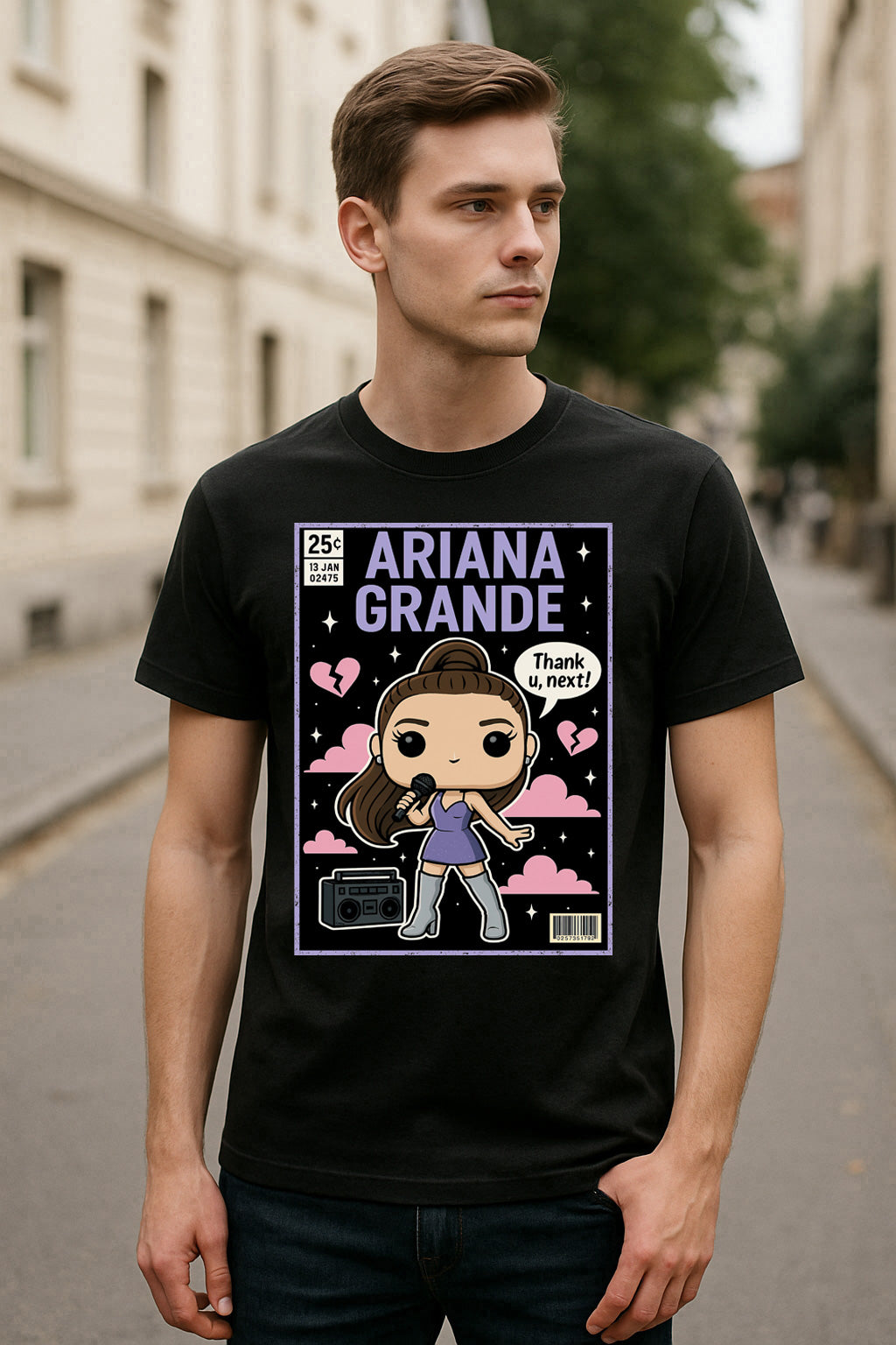 Ariana Grande Thank U Next Pop Funko Pop Style Unisex T-Shirt