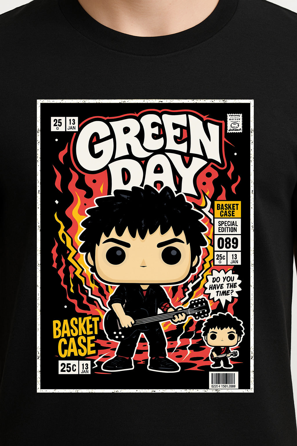 Green Day “Basket Case” Unisex T-Shirt – Comic Style Pop Art Band Graphic Tee