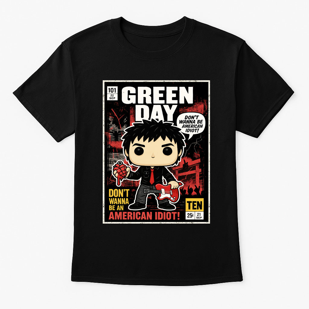 Green Day American Idiot Punk Rock Funko Pop Style Unisex T-Shirt