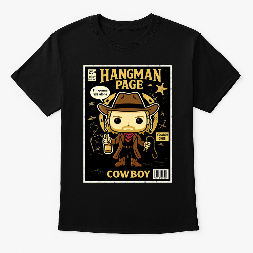 Hangman Page Cowboy Pop Comic Wrestling Unisex T-Shirt