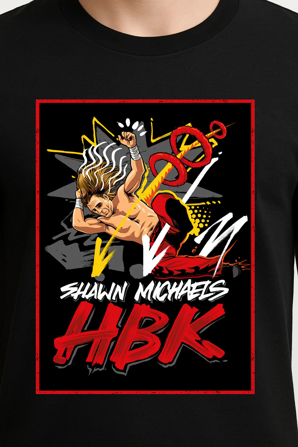 Shawn Michaels HBK Retro Wrestling Unisex T-Shirt Heartbreak Kid Graphic Tee