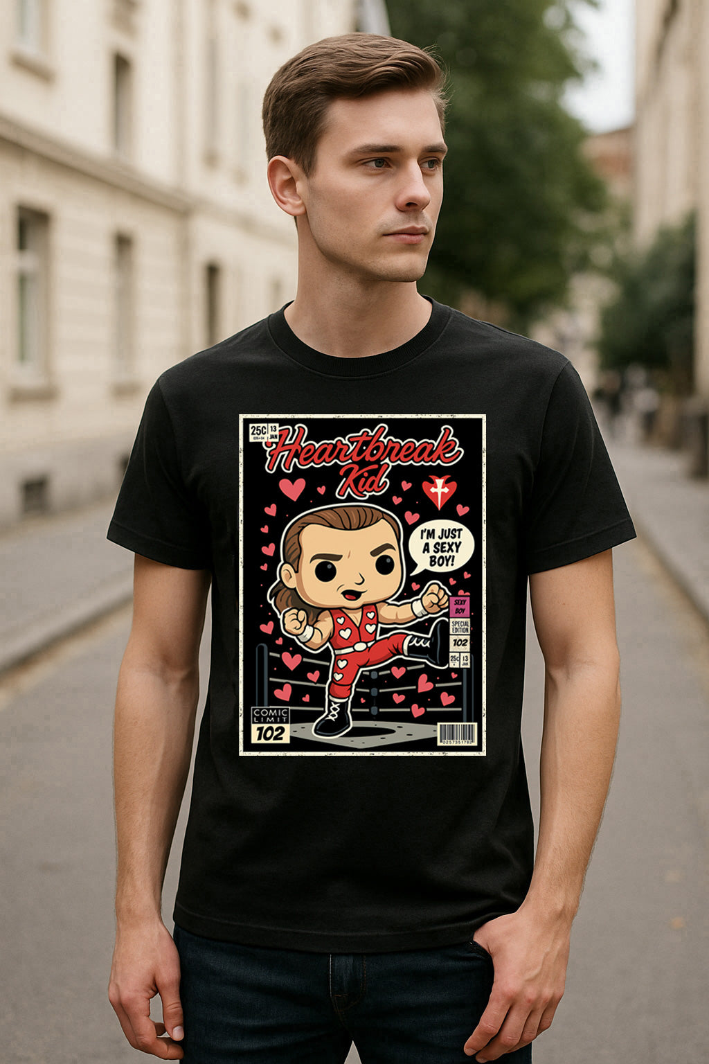 Shawn Michaels Heartbreak Kid Funko Pop Comic Wrestling Unisex T-Shirt