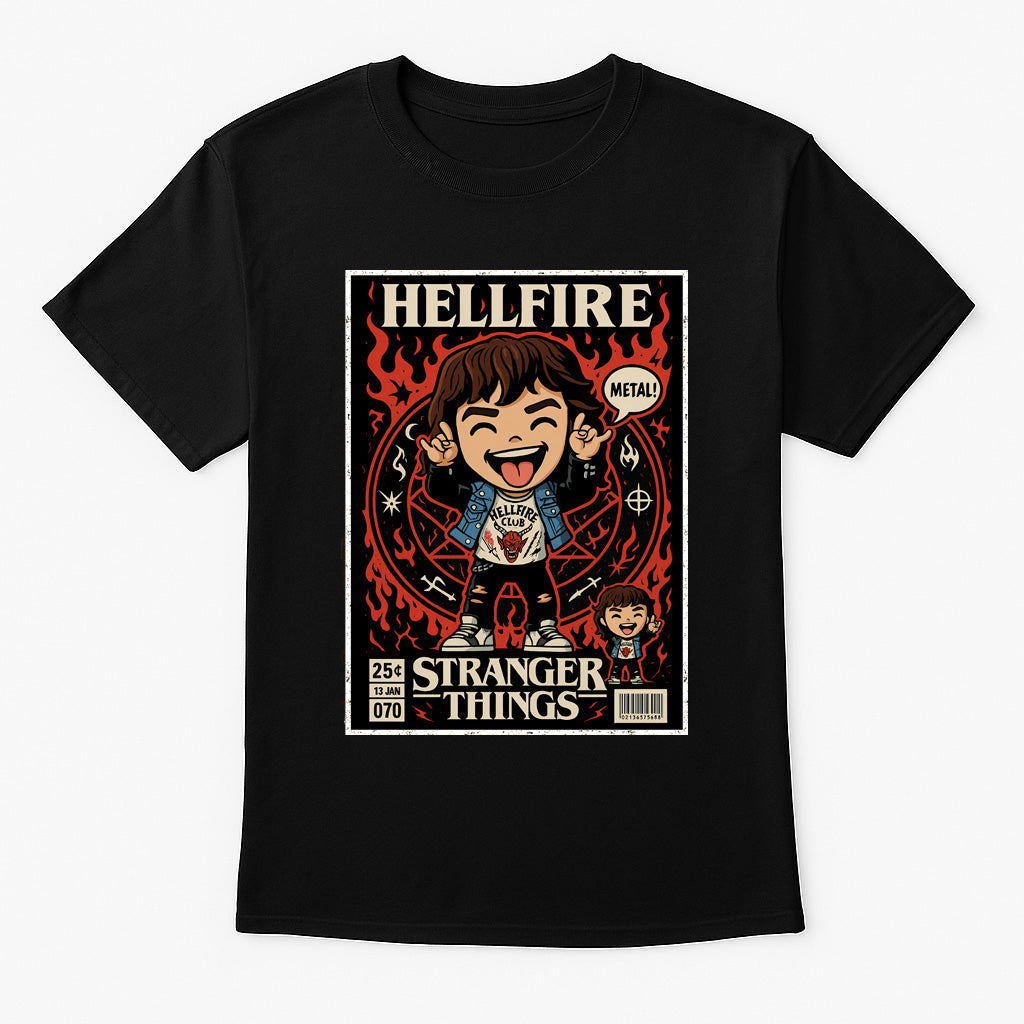 Hellfire Club Unisex Comic T-Shirt – Stranger Things Retro Dungeon Master Tee