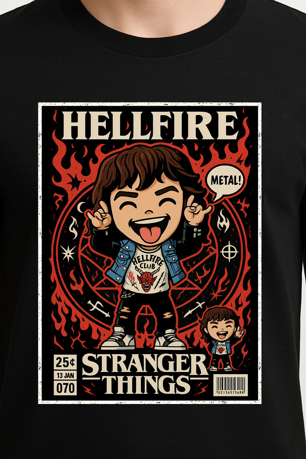 Hellfire Club Unisex Comic T-Shirt – Stranger Things Retro Dungeon Master Tee