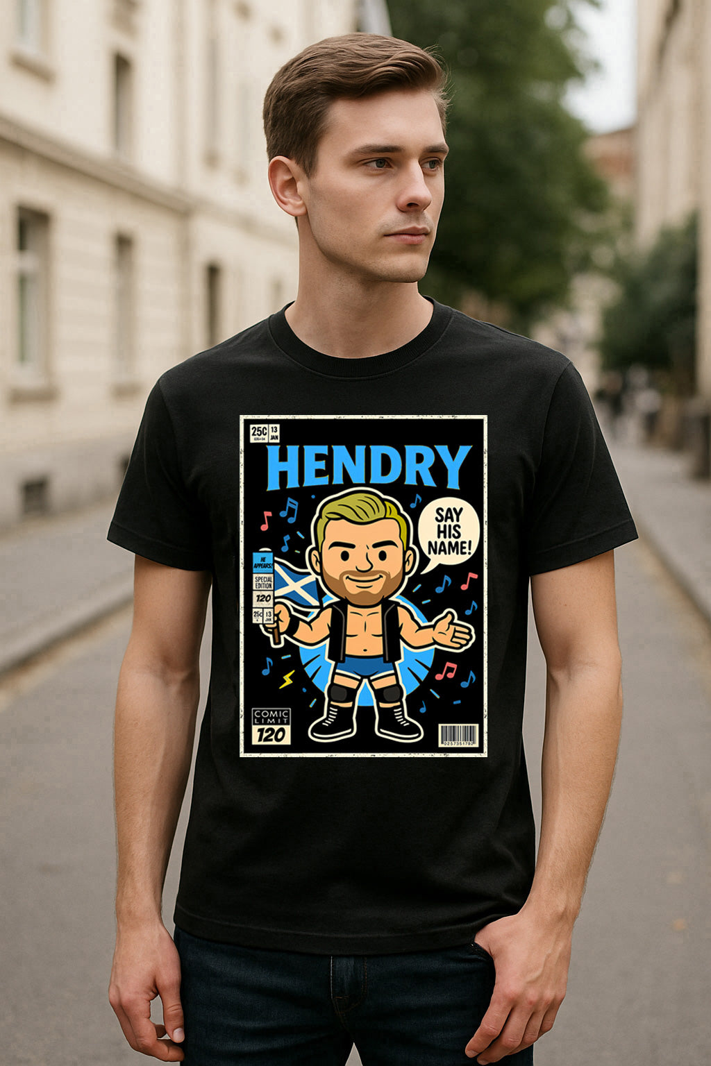 Joe Hendry Say His Name Pop Comic Wrestling Unisex T-Shirt