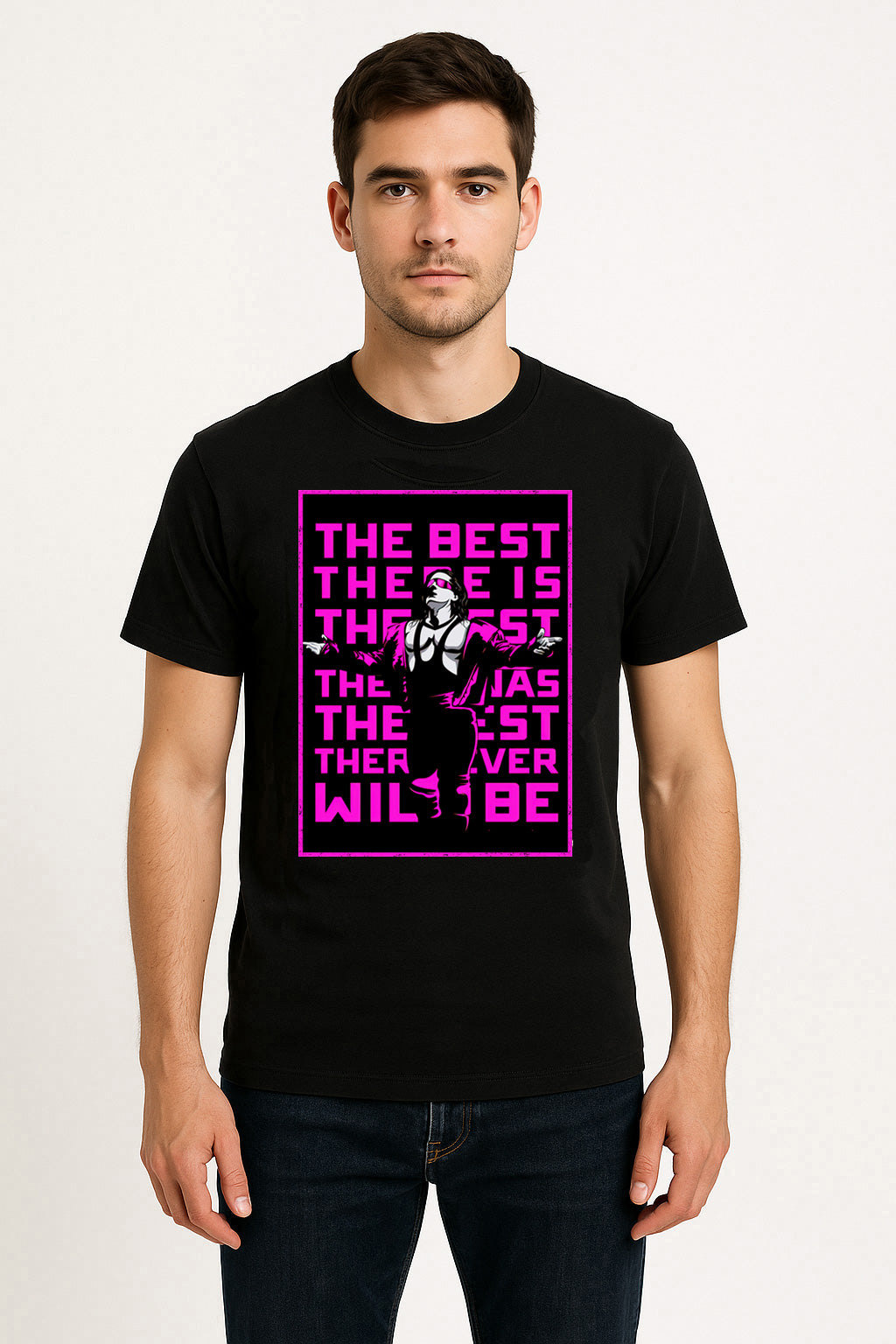 Bret Hart The Best There Is Retro Typography Wrestling Unisex T-Shirt