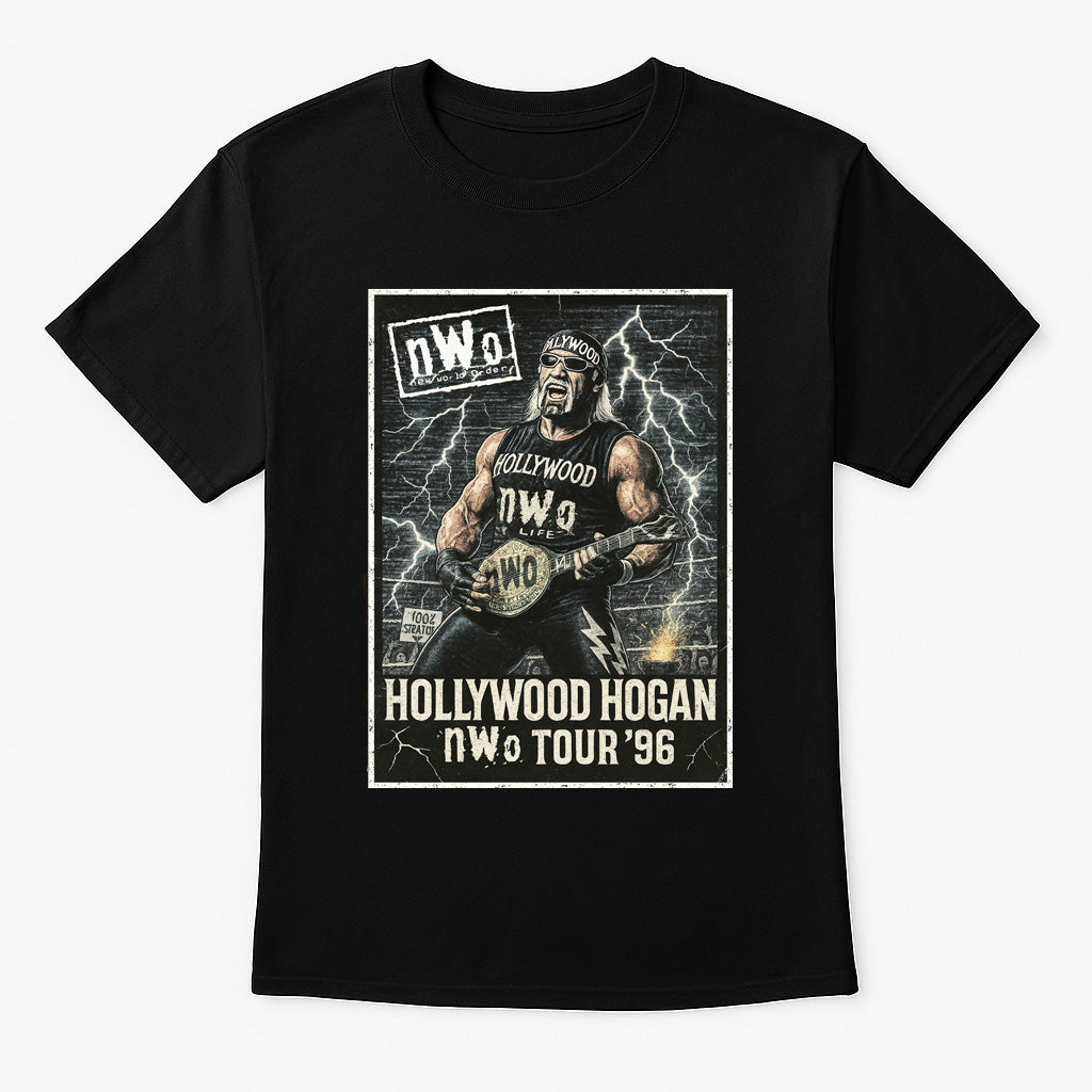 Hollywood Hogan NWO Tour ’96 Unisex T-Shirt – Retro Wrestling Legend Tee