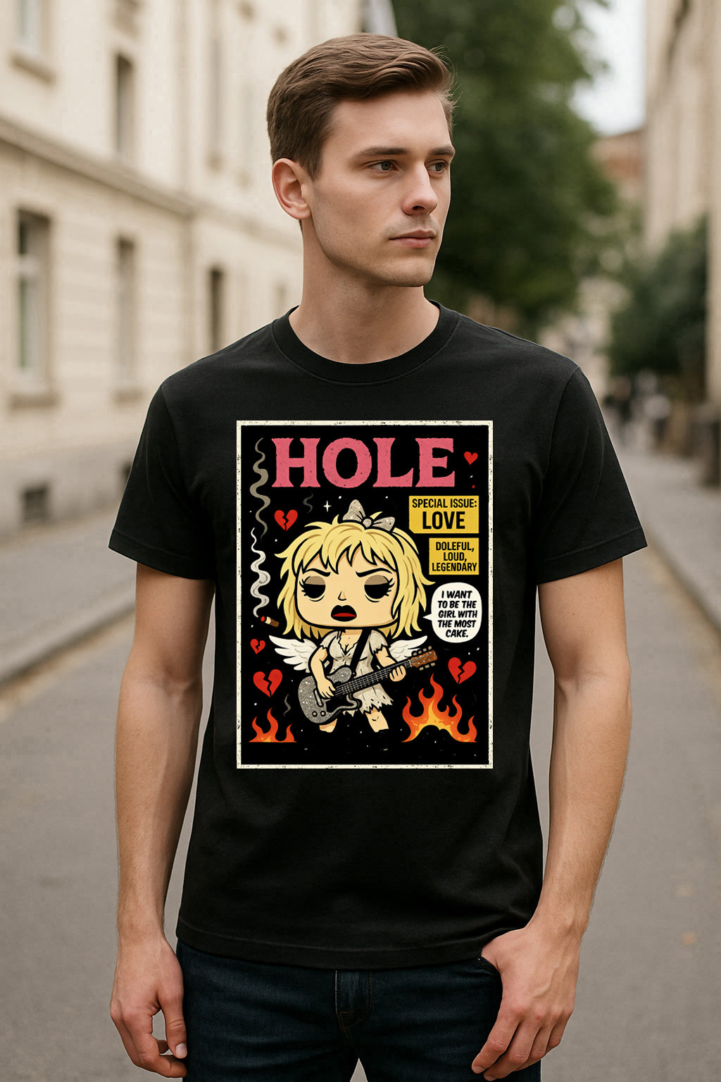 Hole Celebrity Skin Alternative Rock Funko Pop Style Unisex T-Shirt