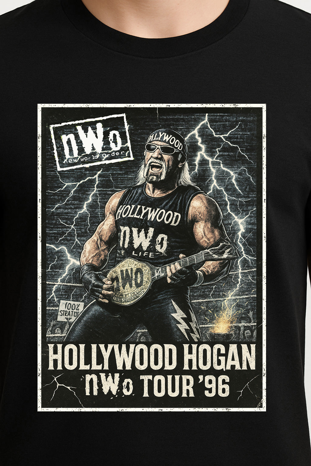 Hollywood Hogan NWO Tour ’96 Unisex T-Shirt – Retro Wrestling Legend Tee