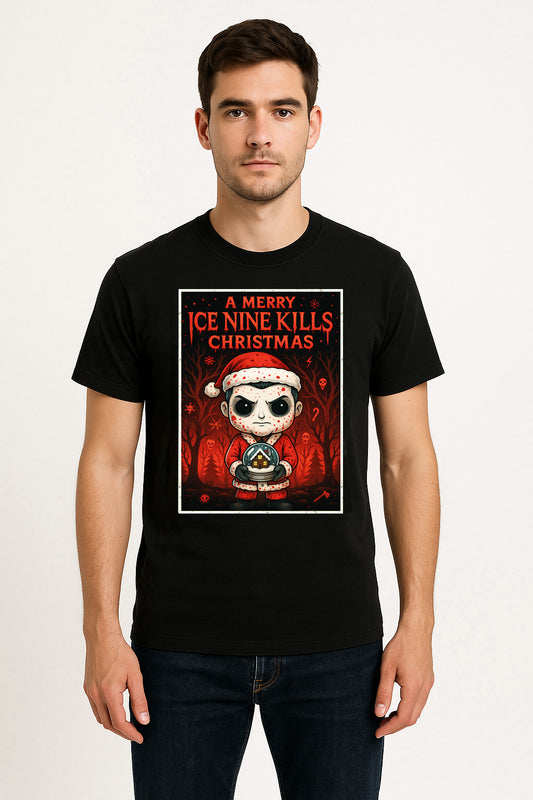 Ice Nine Kills Merry Christmas Cartoon X-Mas Unisex T-Shirt Adults & Kids