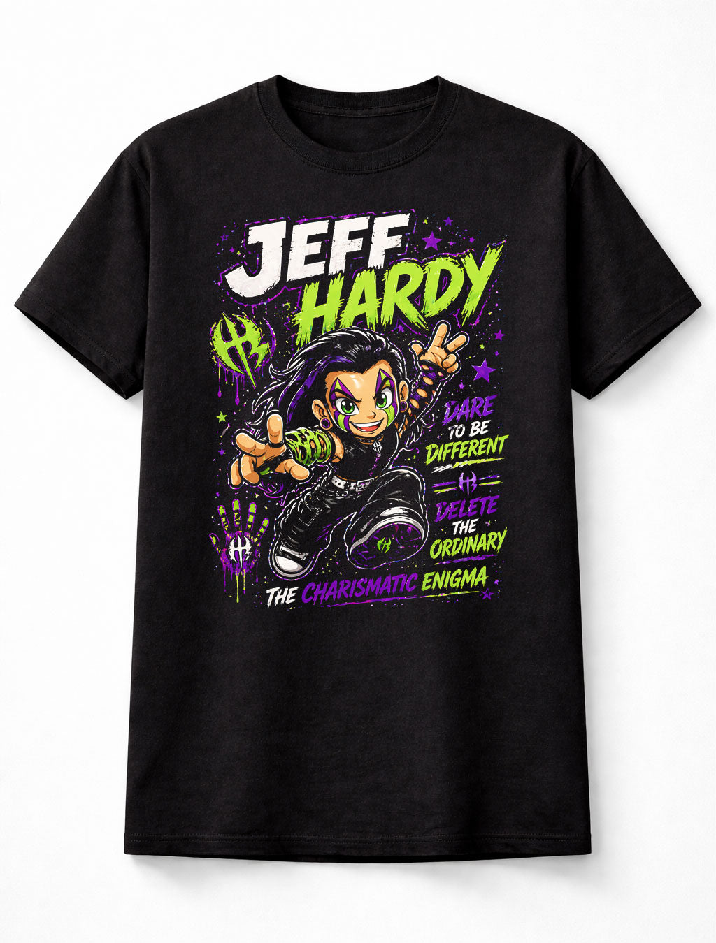 Jeff Hardy Charismatic Enigma Dare To Be Different WWE TNA Wrestling Unisex T-Shirt