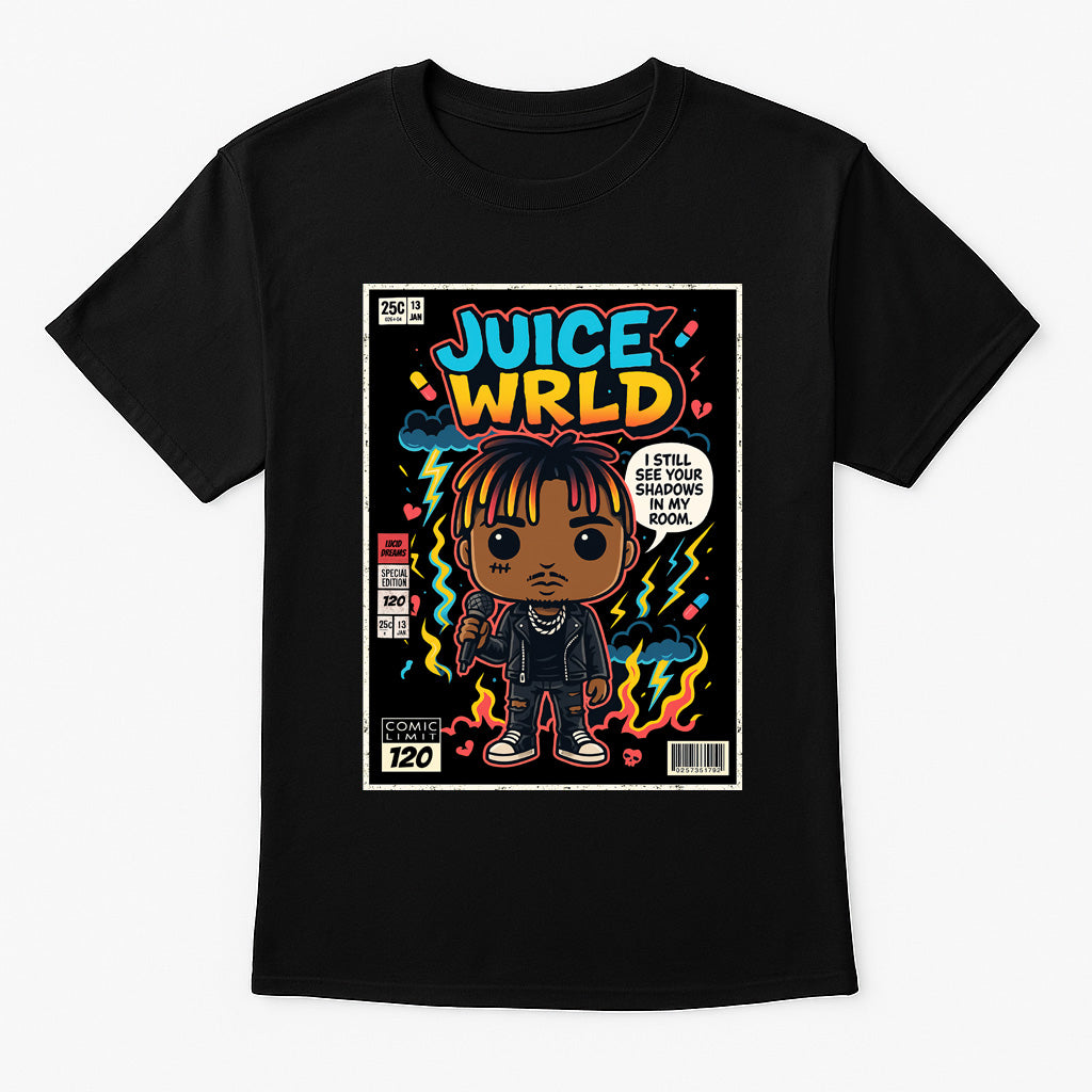 Juice WRLD Lucid Dreams Emo Rap Funko Pop Style Unisex T-Shirt