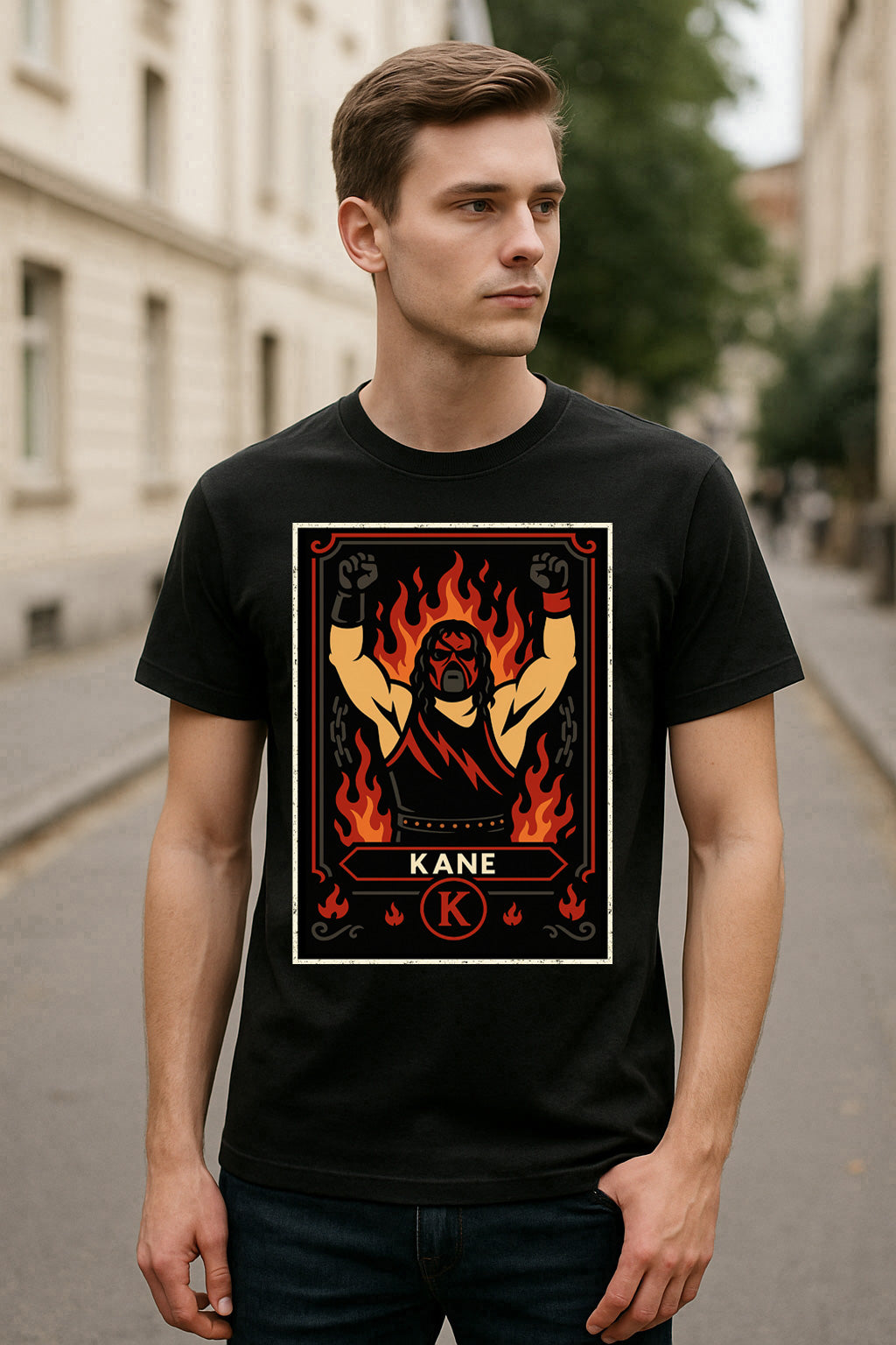 Kane Big Red Machine Retro Unisex T-Shirt Classic Wrestling Tee