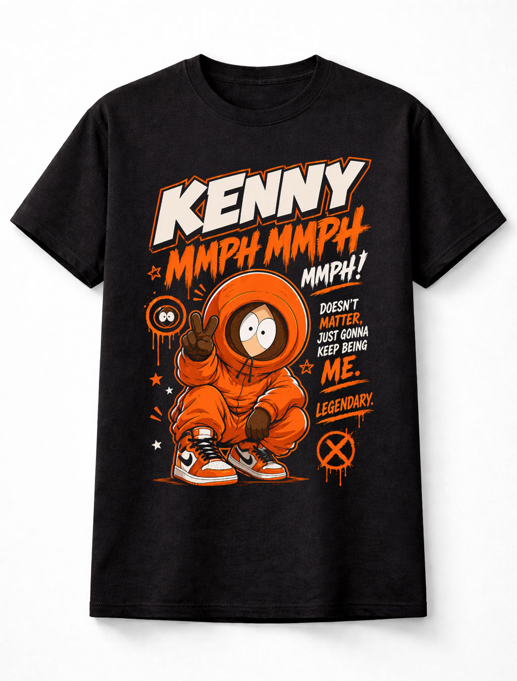 South Park Kenny McCormick Graphic Tee Funny Cartoon Streetwear Unisex T-Shirt