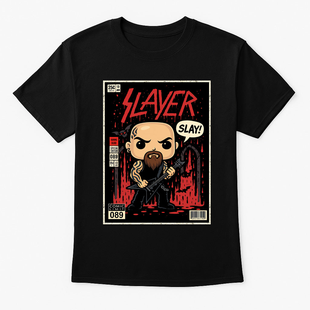 Slayer Slay Kerry King Thrash Metal Funko Pop Style Unisex T-Shirt