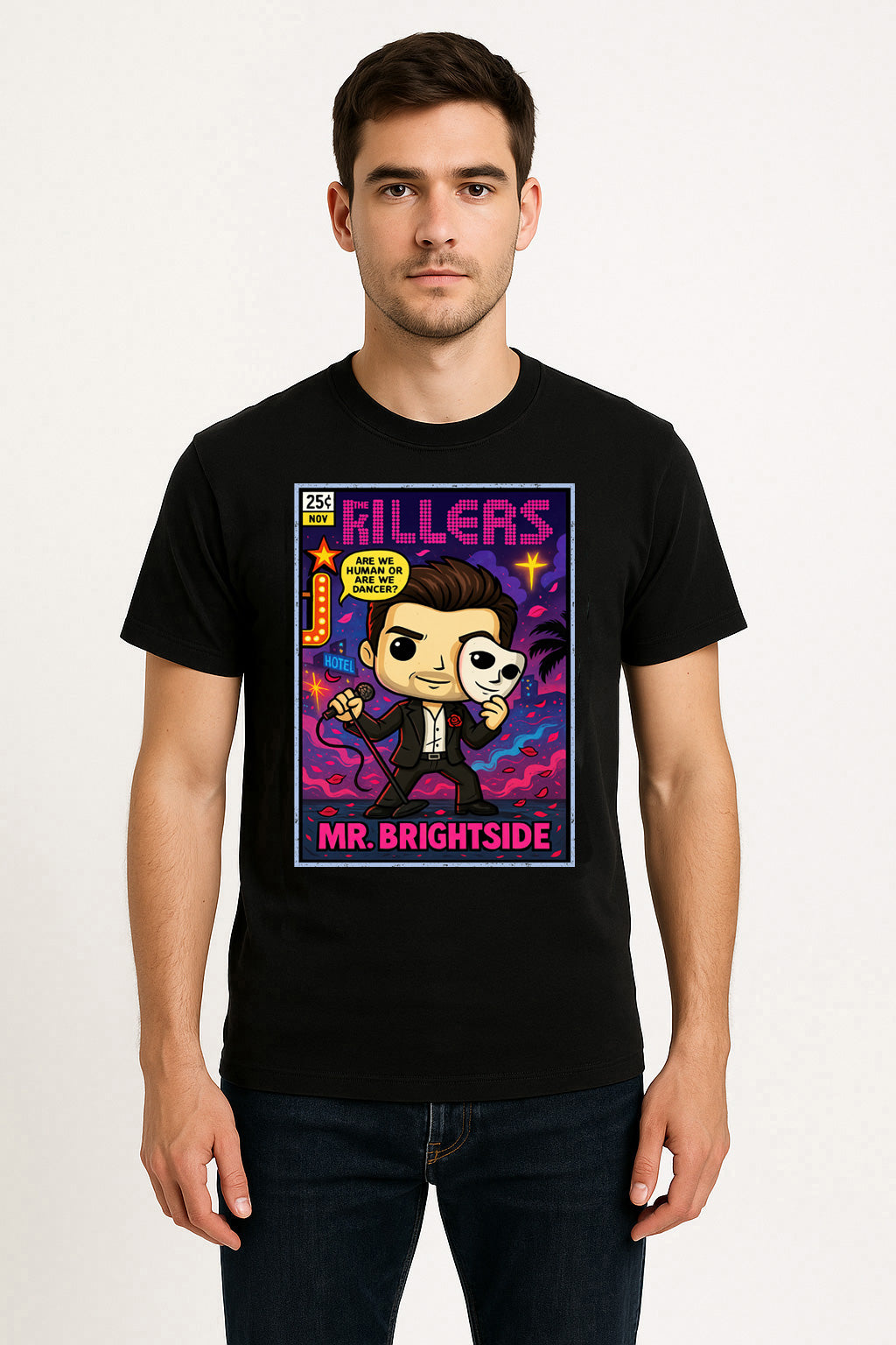 The Killers Mr Brightside Indie Rock Funko Pop Style Unisex T-Shirt