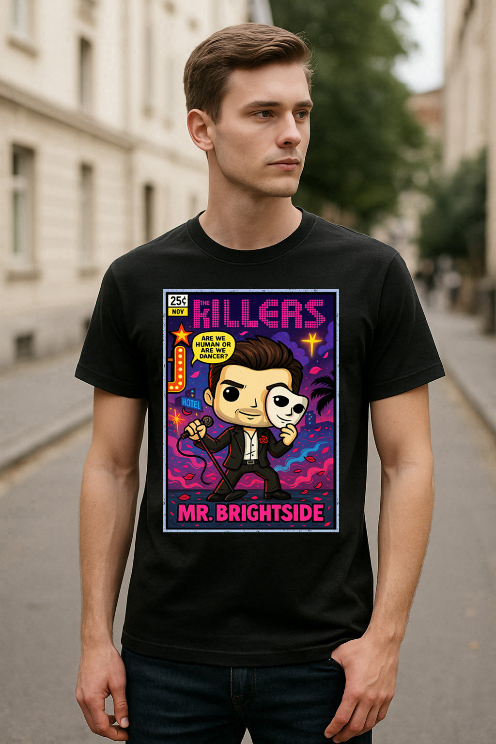 The Killers Mr Brightside Indie Rock Funko Pop Style Unisex T-Shirt