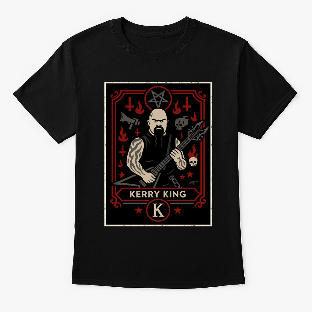 Slayer Kerry King Retro Metal Guitarist Unisex T-Shirt Heavy Metal Tee