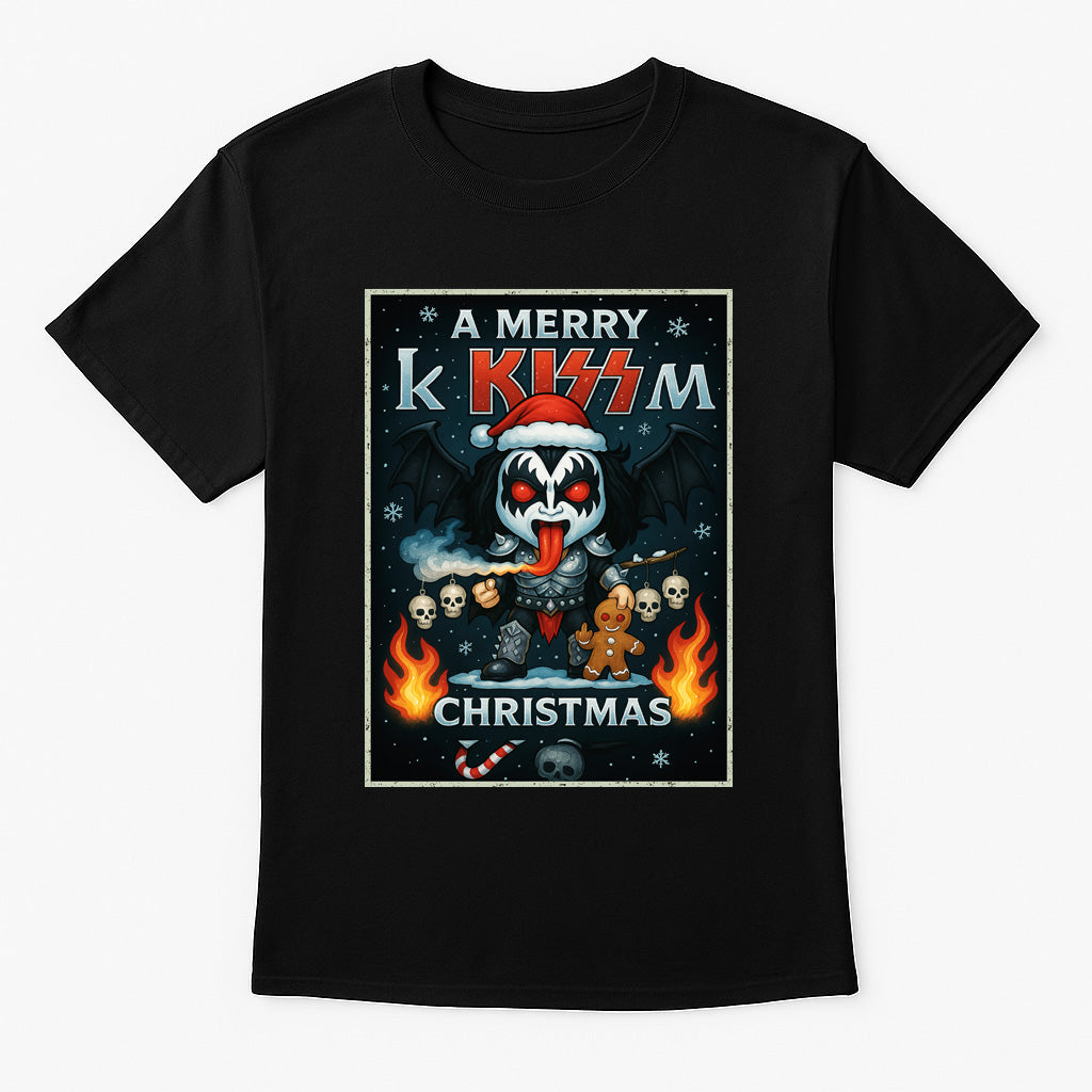 KISS Merry Christmas Hard Rock Unisex Christmas T-Shirt or Hoodie