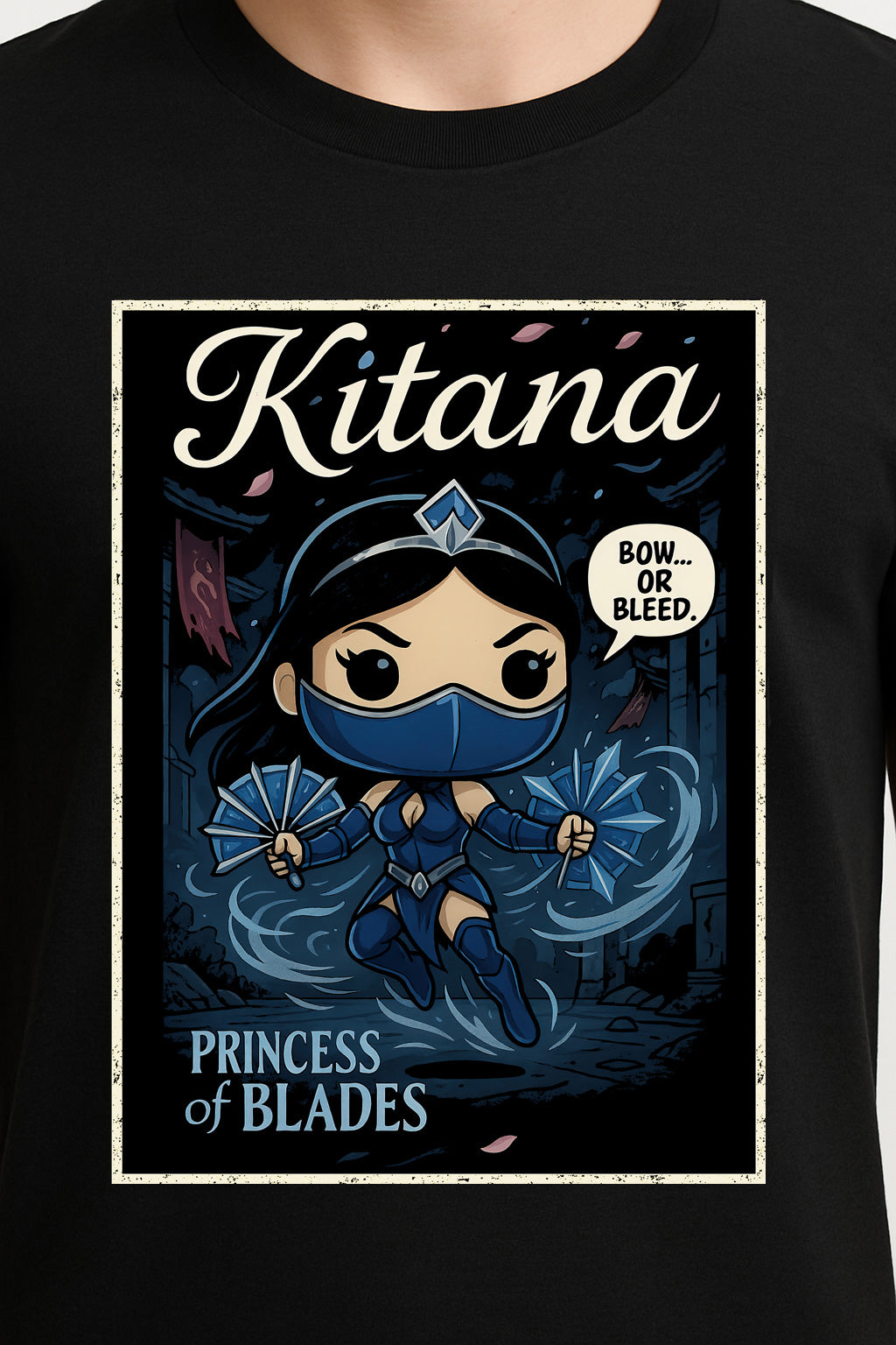 Mortal Kombat Kitana “Princess of Blades” Unisex T-Shirt – Outworld Assassin Fan Tee