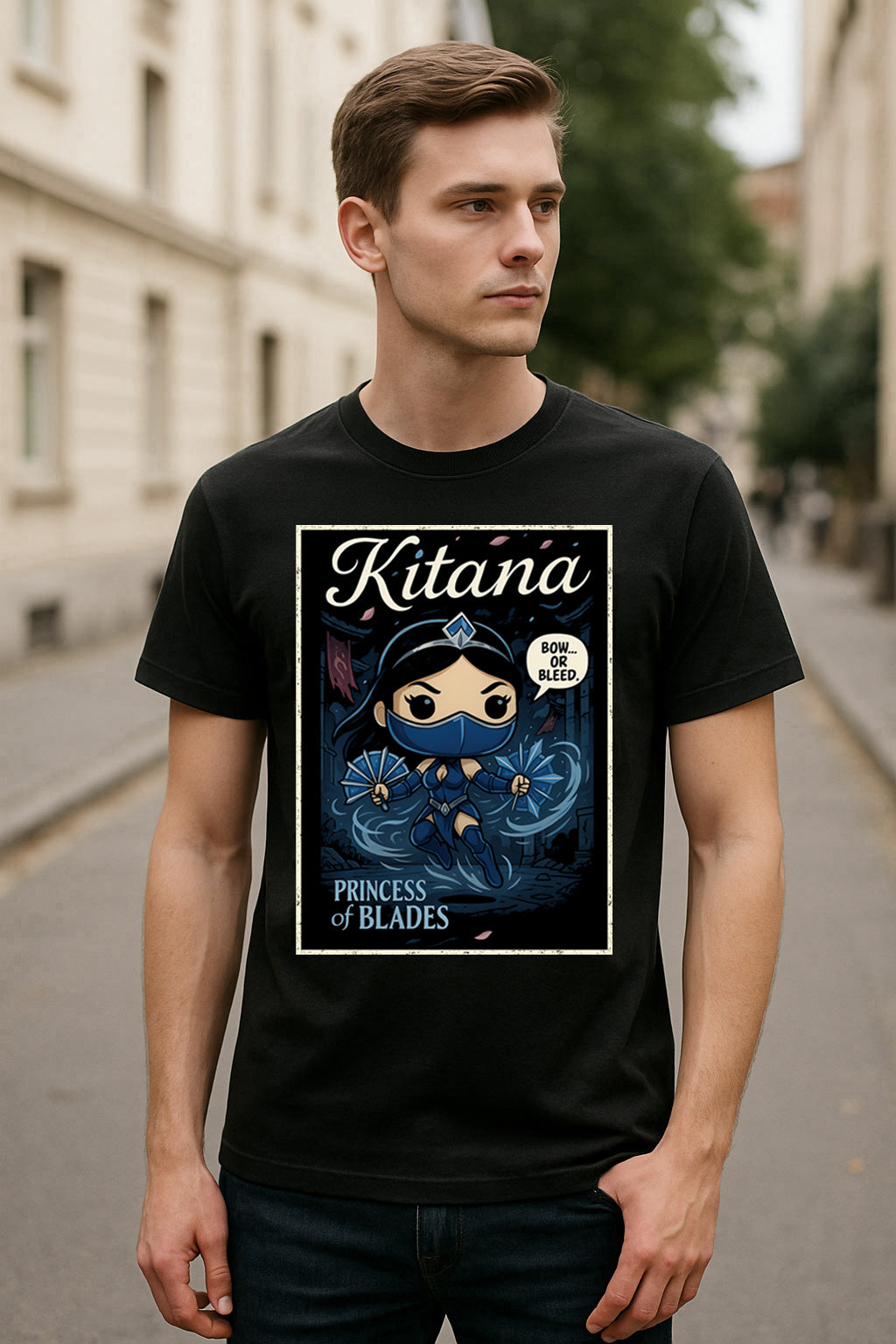 Mortal Kombat Kitana “Princess of Blades” Unisex T-Shirt – Outworld Assassin Fan Tee