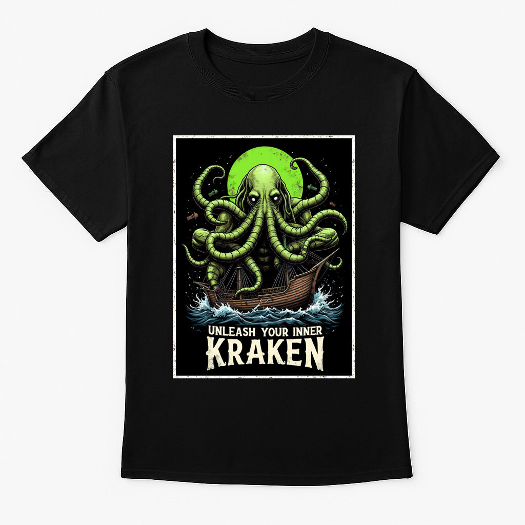 Unleash Your Inner Kraken Unisex T-Shirt Sea Monster Horror Tee