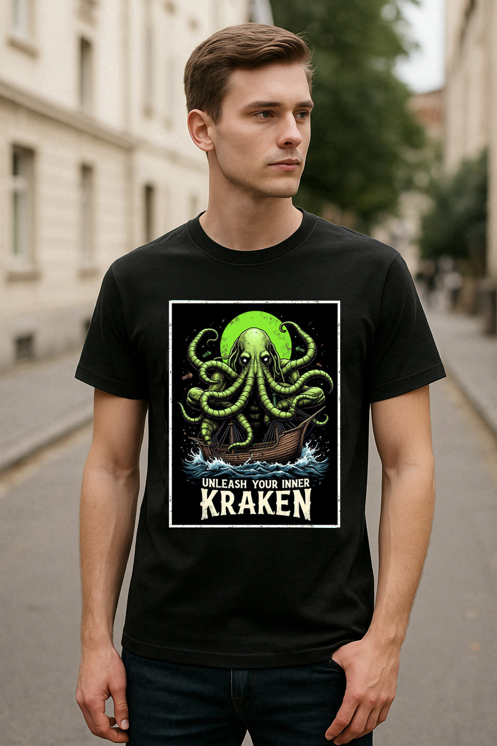 Unleash Your Inner Kraken Unisex T-Shirt Sea Monster Horror Tee