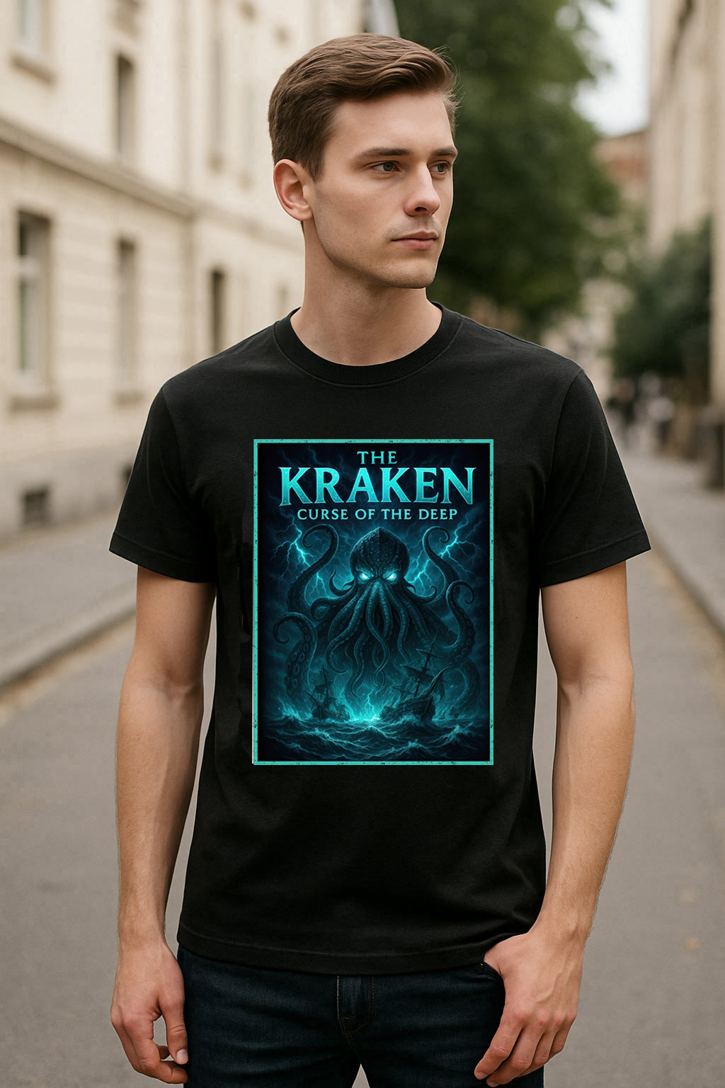 The Kraken Curse of the Deep Unisex Adults & Kids T-Shirt