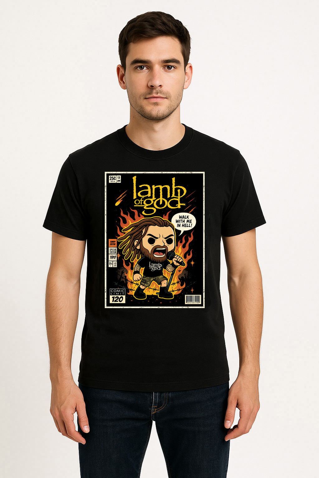 Lamb of God Walk With Me in Hell Metal Funko Pop Style Unisex T-Shirt