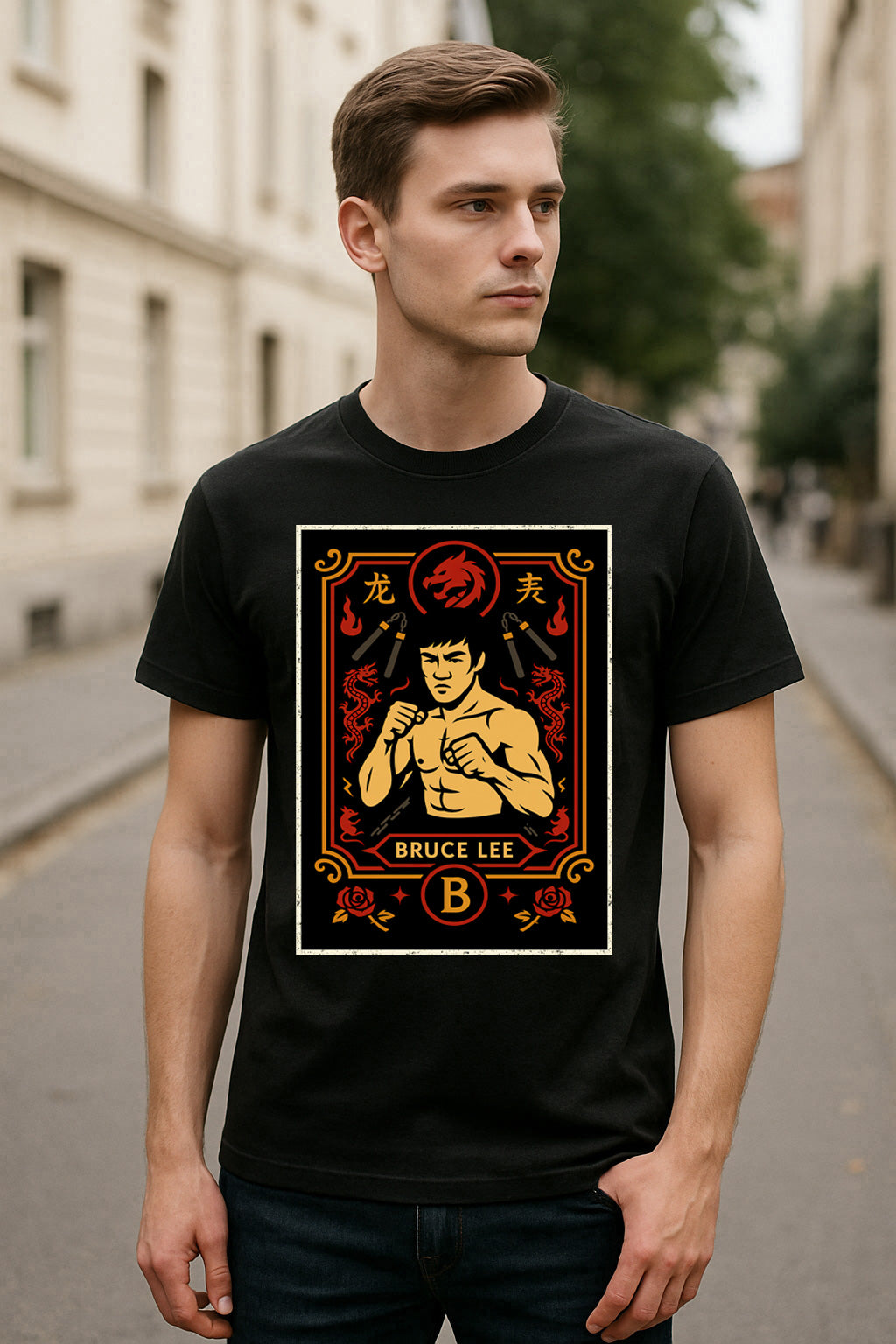 Bruce Lee Enter The Dragon Retro Unisex T-Shirt Martial Arts Legend Tee