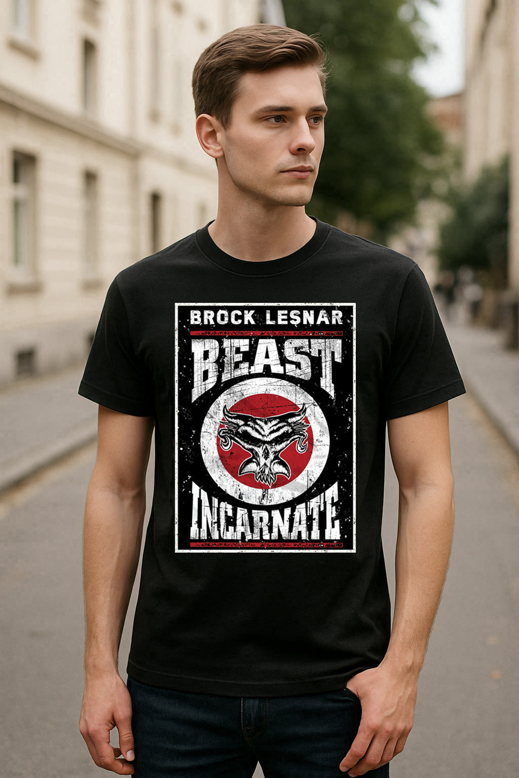 Brock Lesnar Beast Incarnate Retro Wrestling Unisex T-Shirt Classic Suplex City Tee