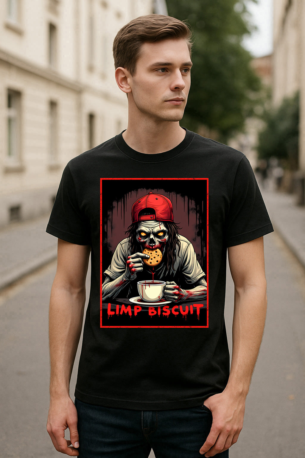 Limp Bizkit – Limp Biscuit Unisex T-Shirt Nu Metal Band Merch Tee