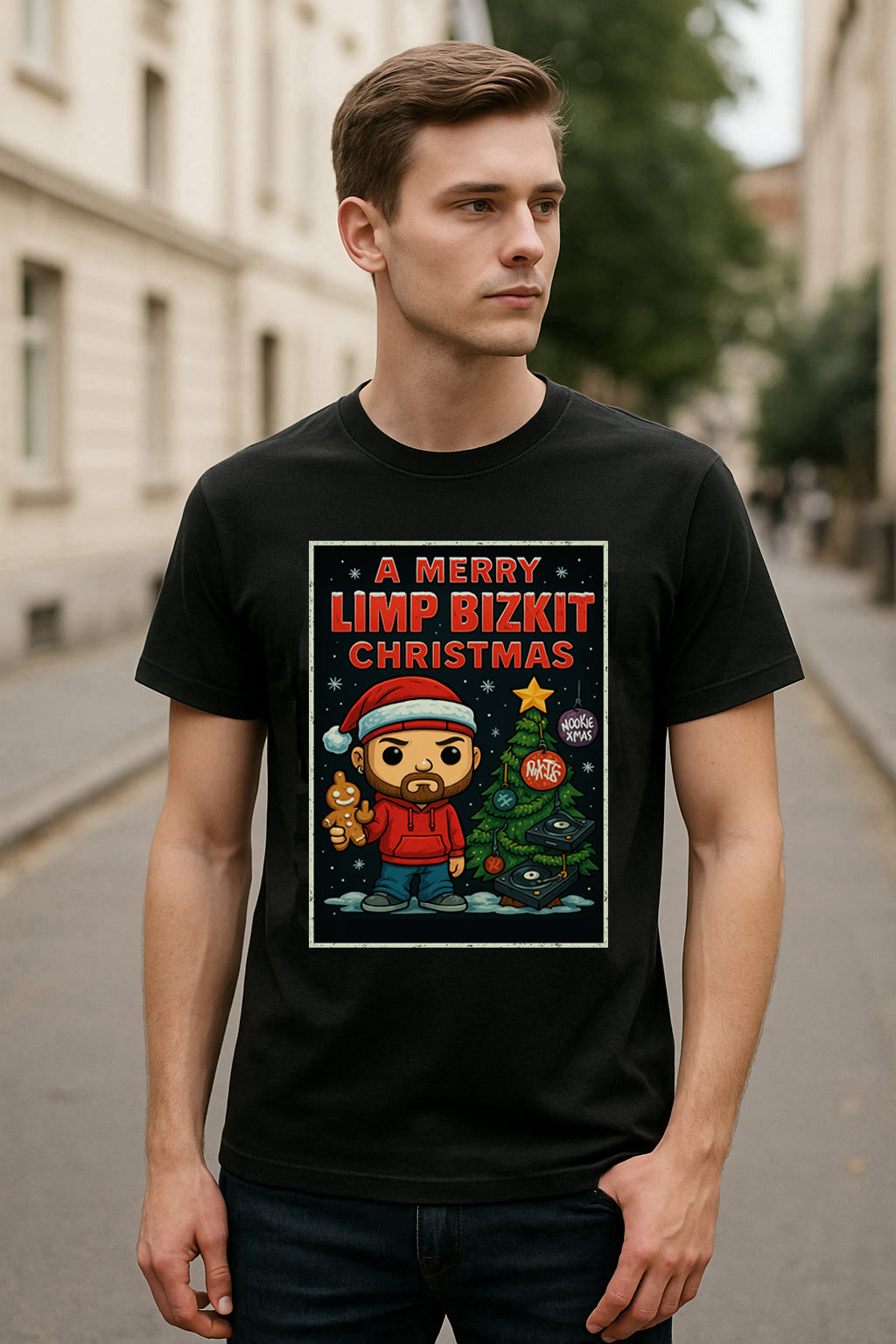 Limp Bizkit Merry Christmas Nu Metal Unisex Christmas T-Shirt or Hoodie