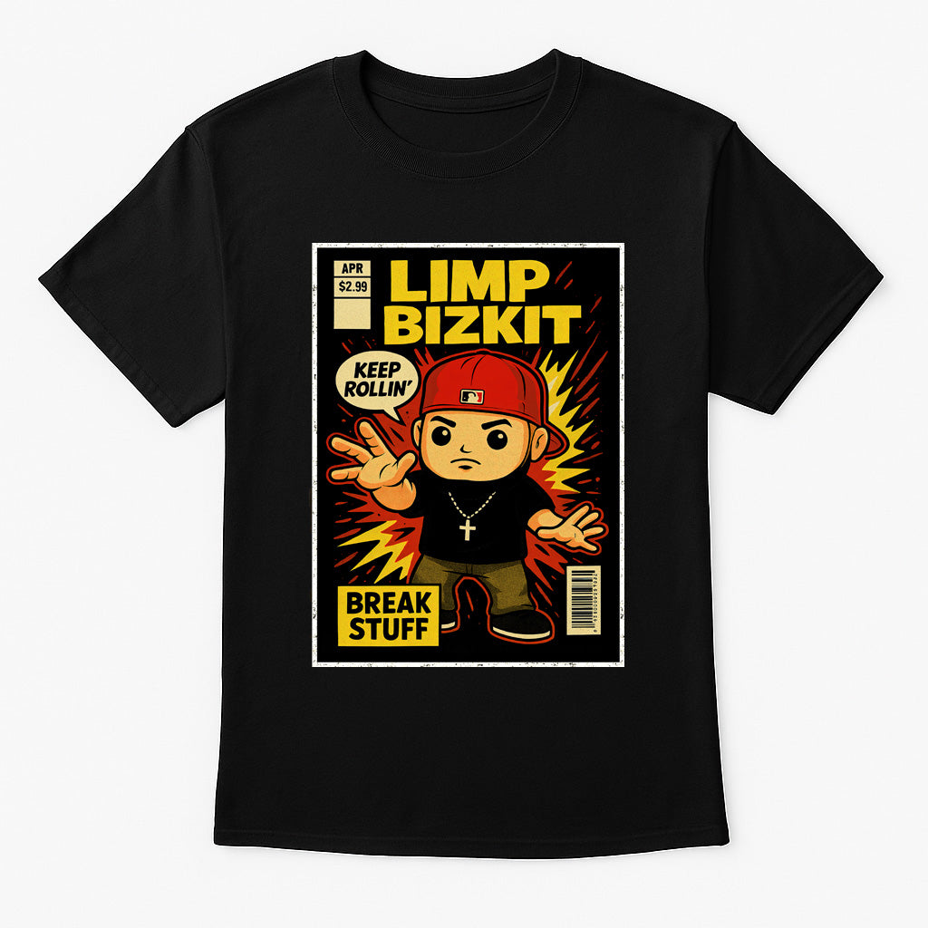 Limp Bizkit “Keep Rollin’” Unisex T-Shirt – Nu Metal Icon Break Stuff Era Band Graphic Tee