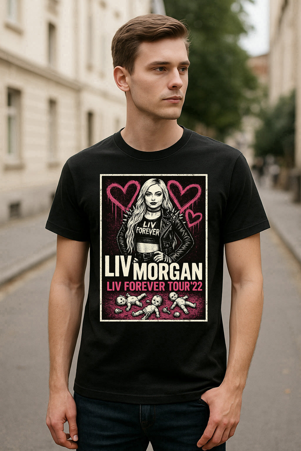 Liv Morgan Liv Forever Tour '22 Unisex T-Shirt – Retro Wrestling Graphic Tee