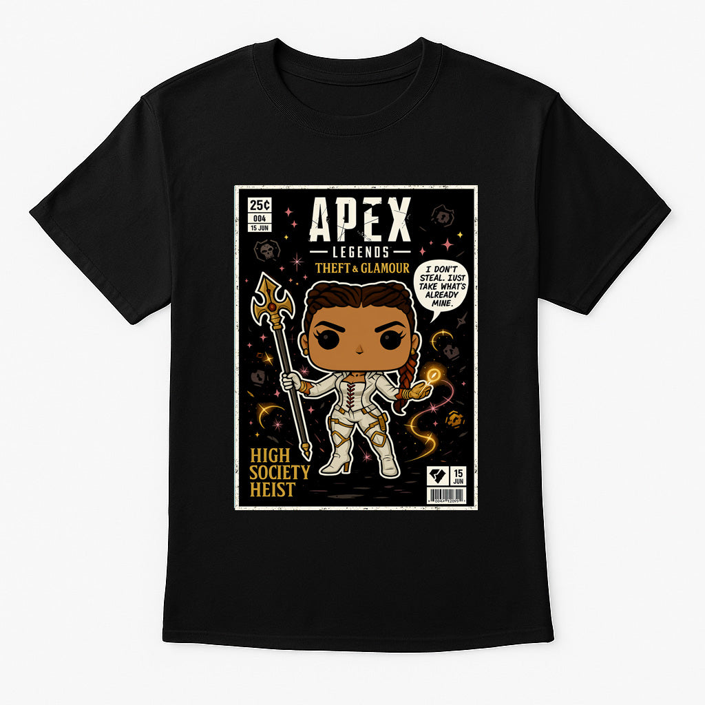 Apex Loba Retro Gaming Unisex T-Shirt Apex Legends Character Comic Tee