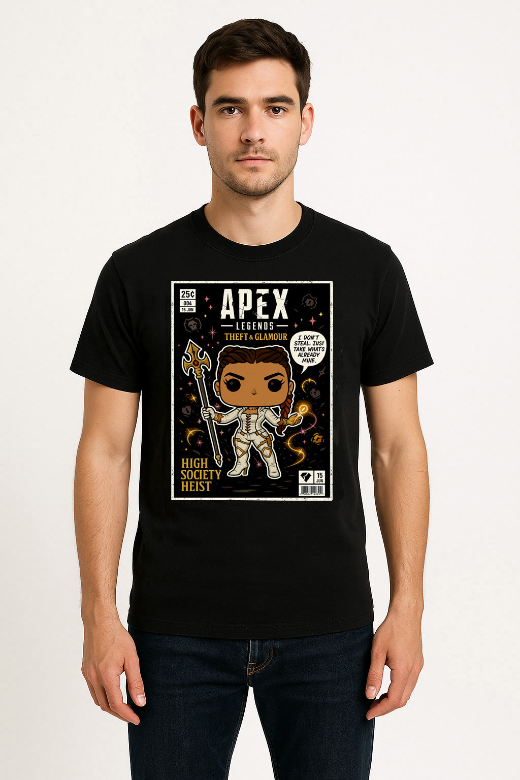 Apex Loba Retro Gaming Unisex T-Shirt Apex Legends Character Comic Tee
