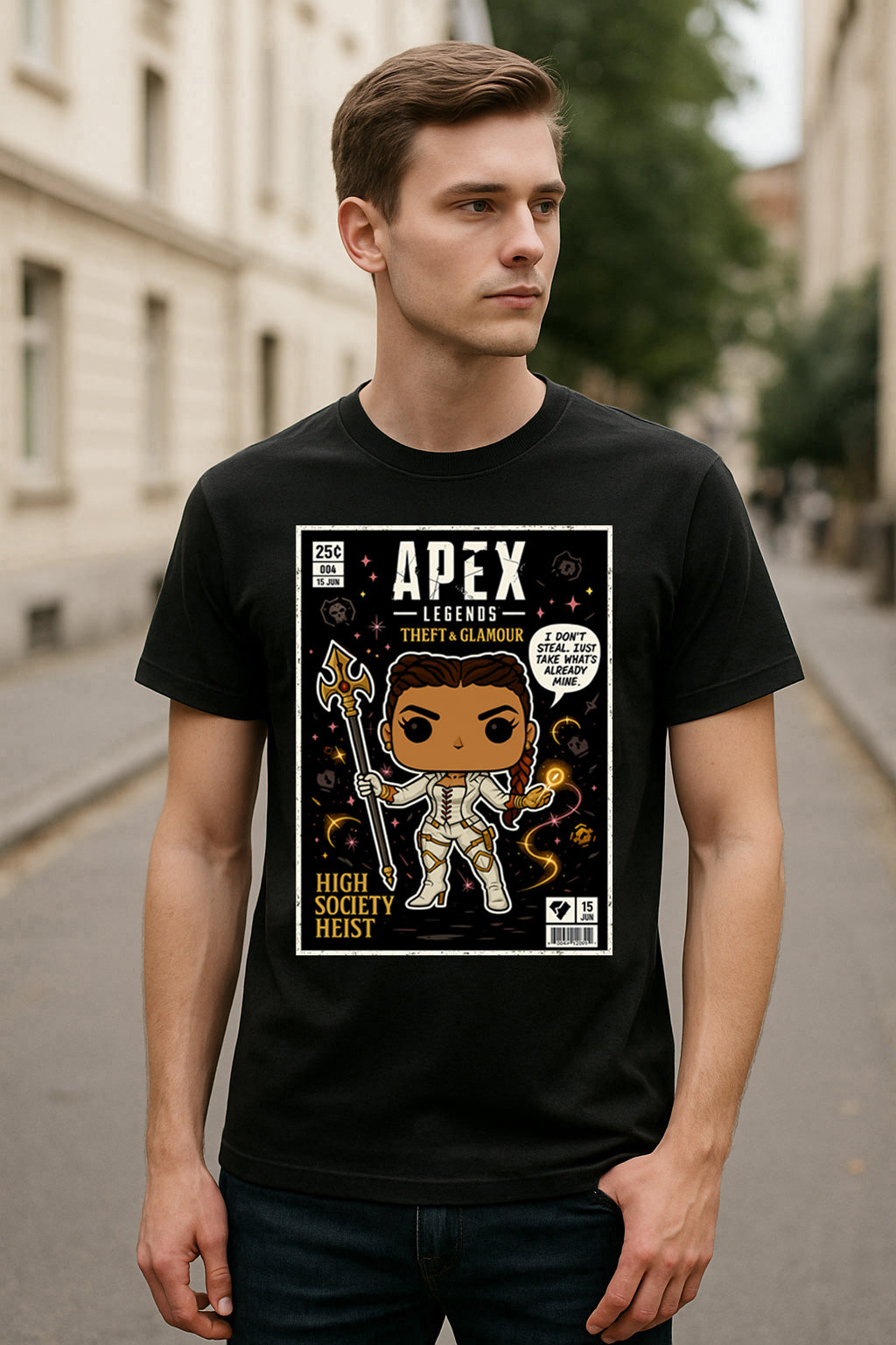Apex Loba Retro Gaming Unisex T-Shirt Apex Legends Character Comic Tee