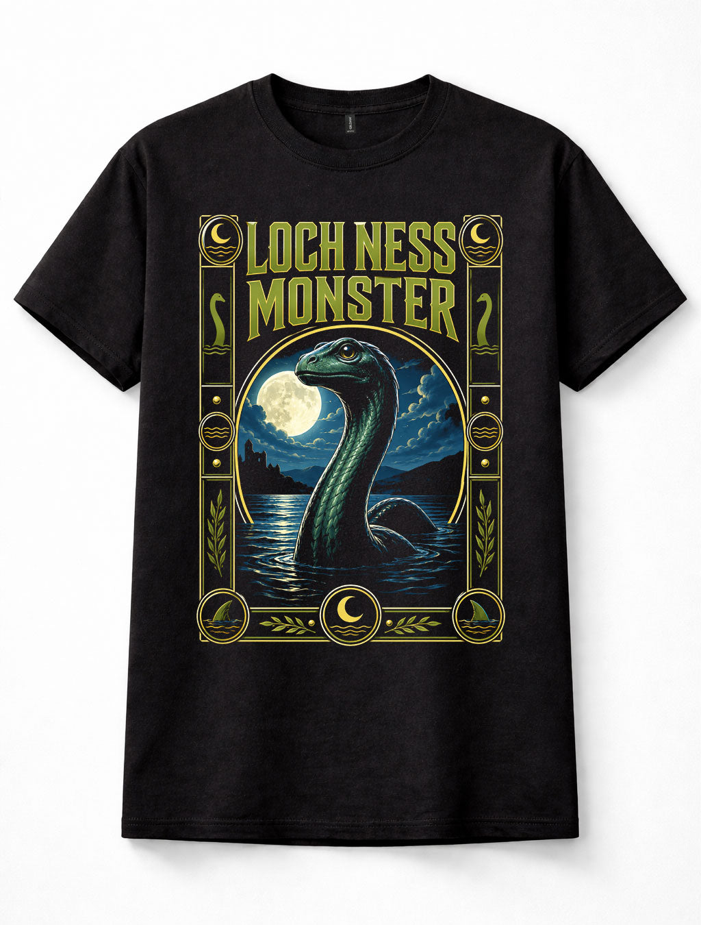 Loch Ness Monster Nessie Scottish Cryptid Folklore Lake Legend Unisex T-Shirt