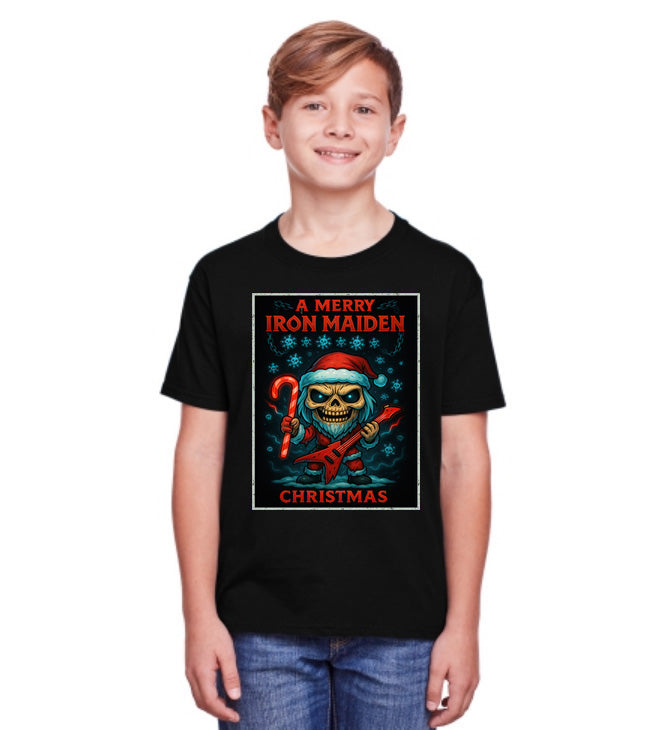 Iron Maiden Merry Christmas Metal Unisex Christmas T-Shirt or Hoodie
