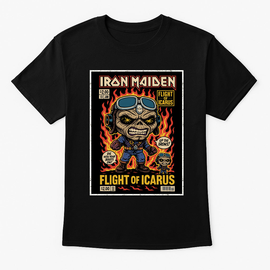 Iron Maiden Flight of Icarus Heavy Metal Funko Pop Style Unisex T-Shirt