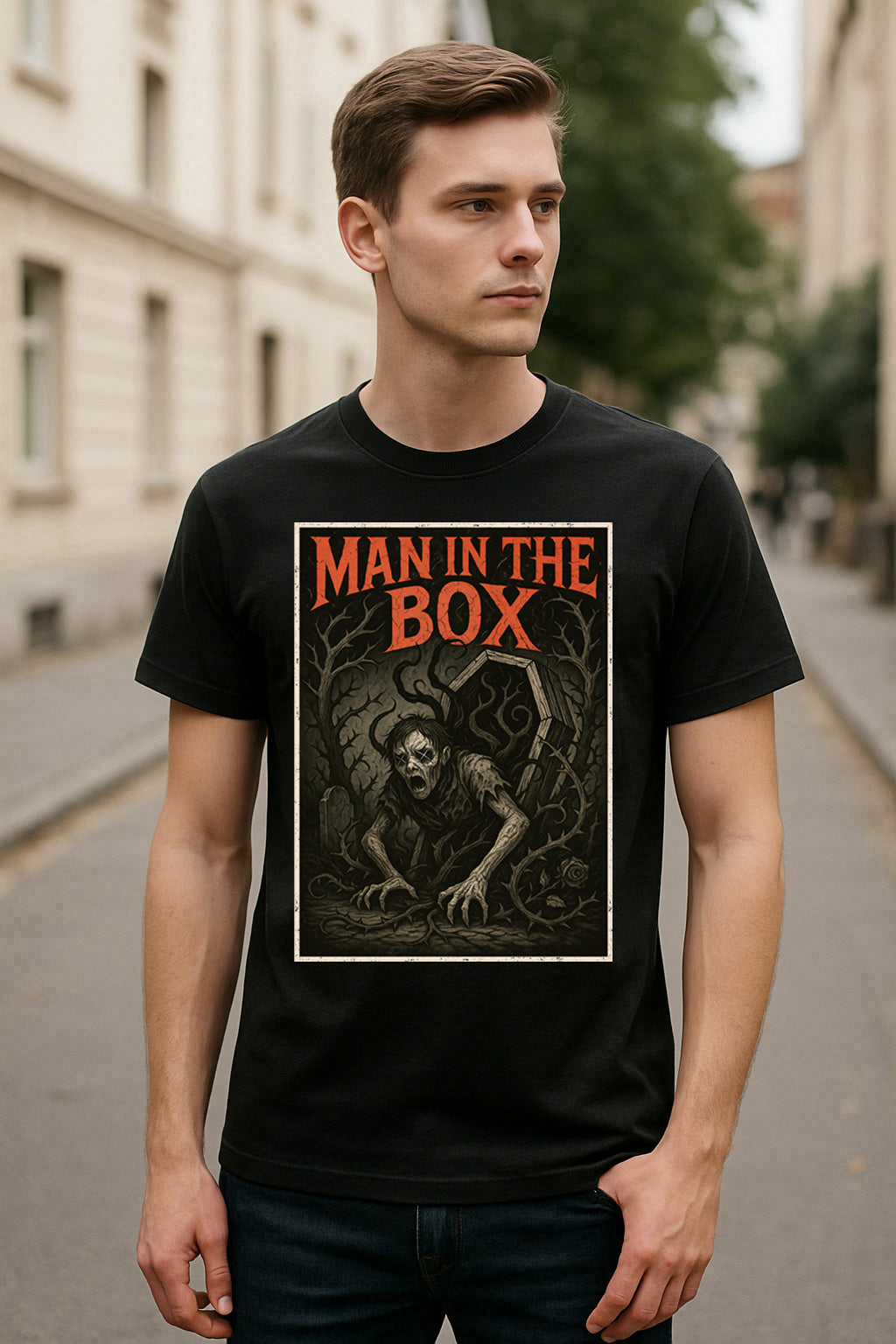 Alice in Chains – Man in the Box Unisex T-Shirt Grunge Rock Band Merch Tee