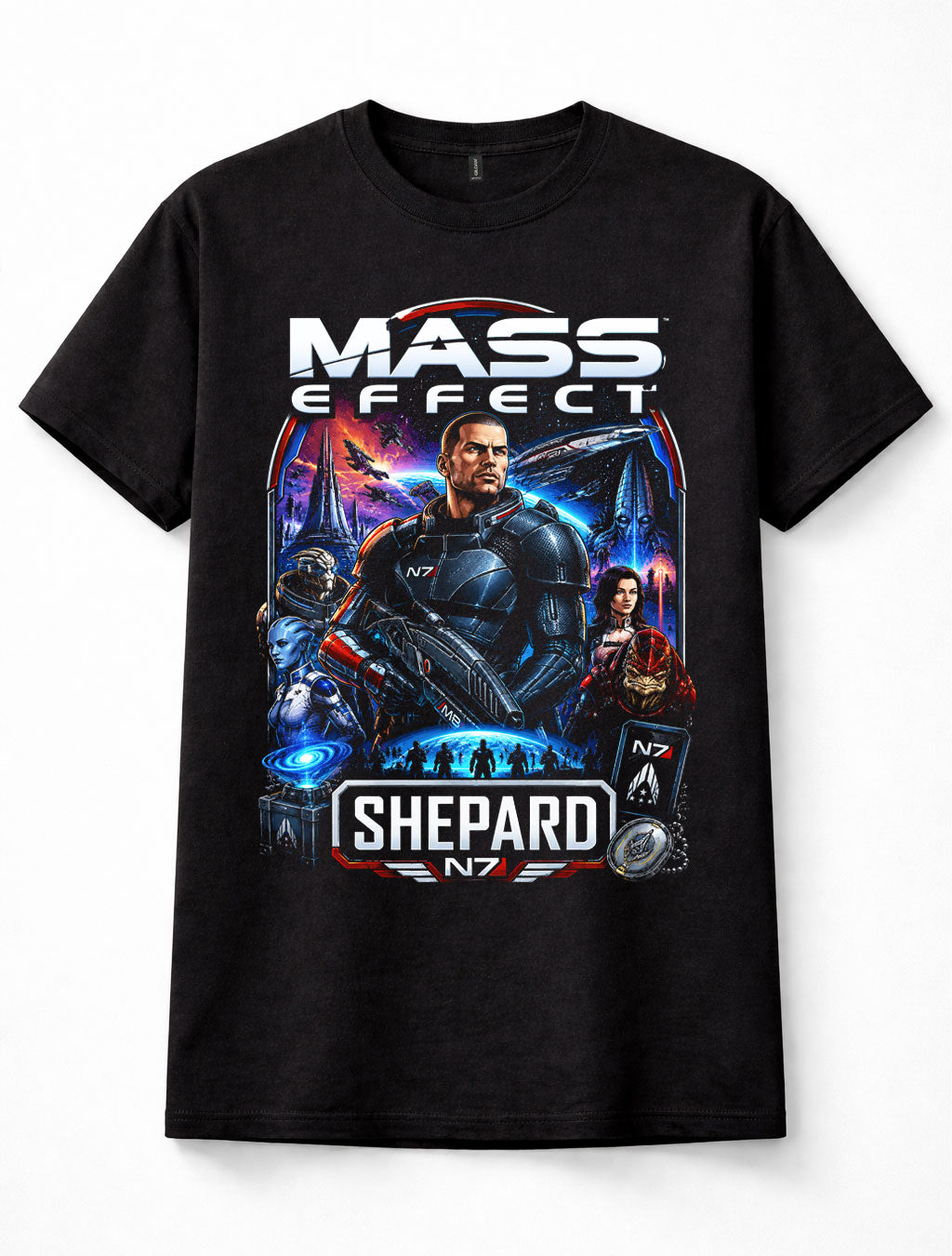 Mass Effect Commander Shepard N7 Normandy Gaming Unisex T-Shirt