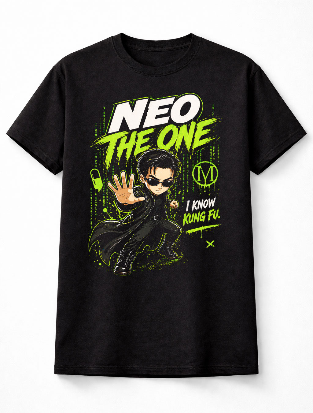 Neo The One Matrix Movie Kung Fu Sci Fi Action Unisex T-Shirt