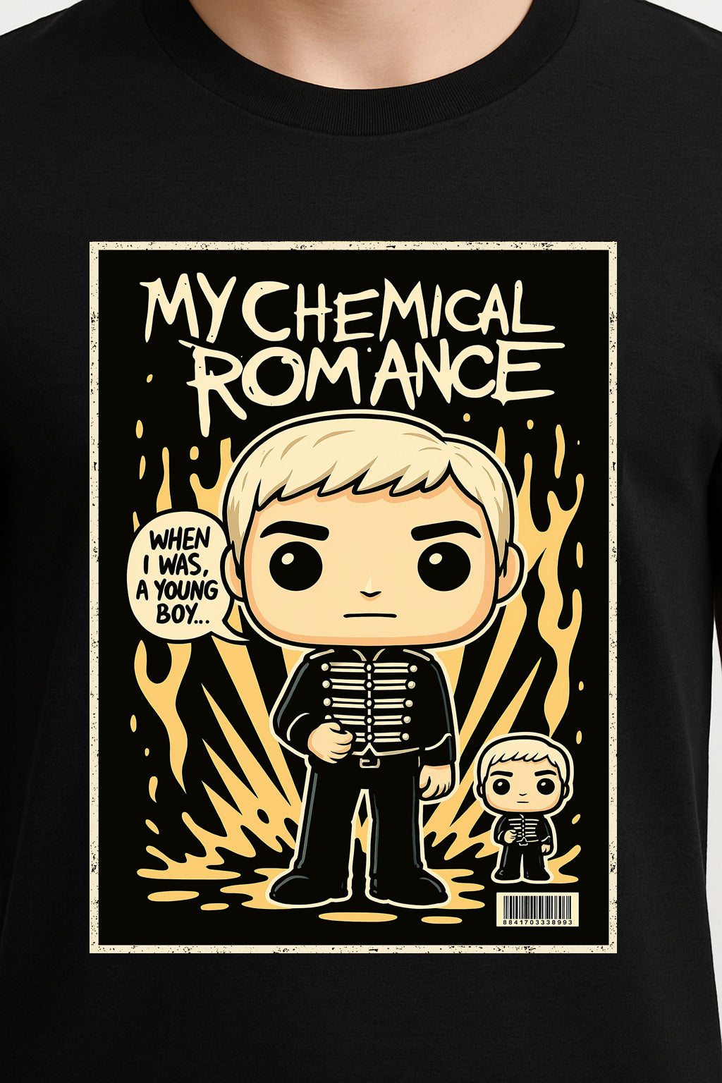 My Chemical Romance “When I Was a Young Boy” Unisex T-Shirt – Emo Rock Band Comic Edition