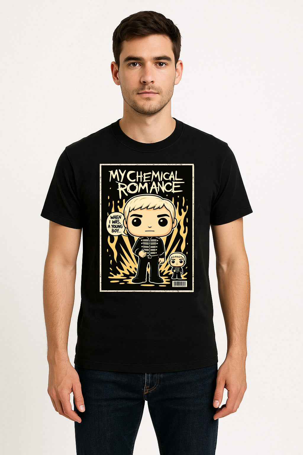 My Chemical Romance “When I Was a Young Boy” Unisex T-Shirt – Emo Rock Band Comic Edition