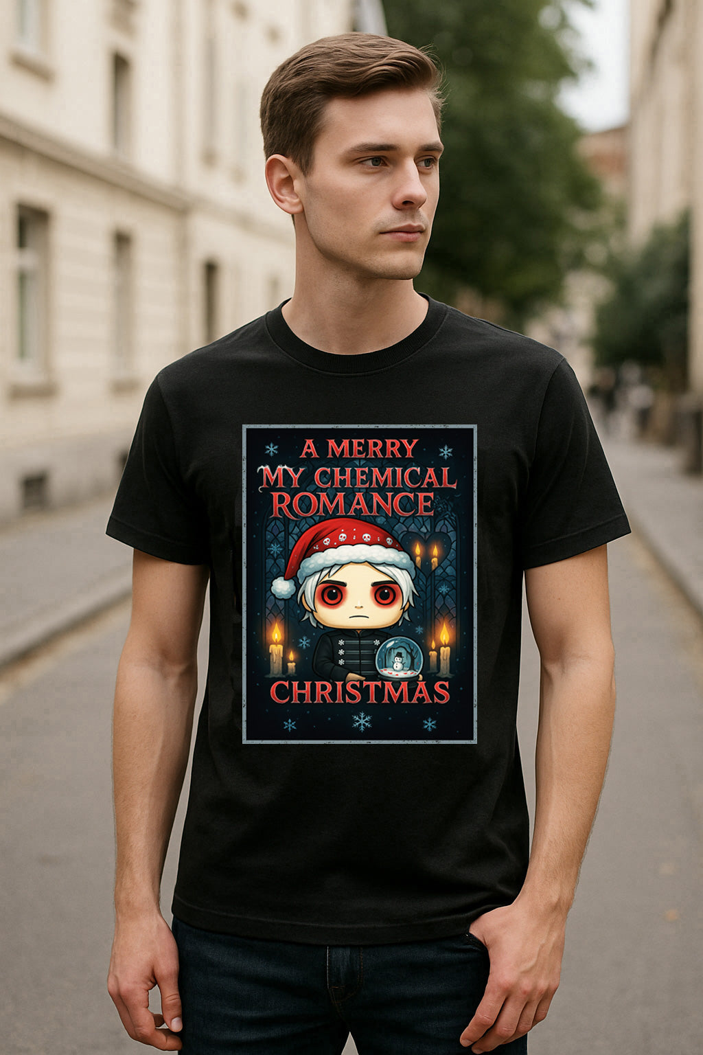 My Chemical Romance Merry Christmas Gothic Unisex Christmas T-Shirt or Hoodie