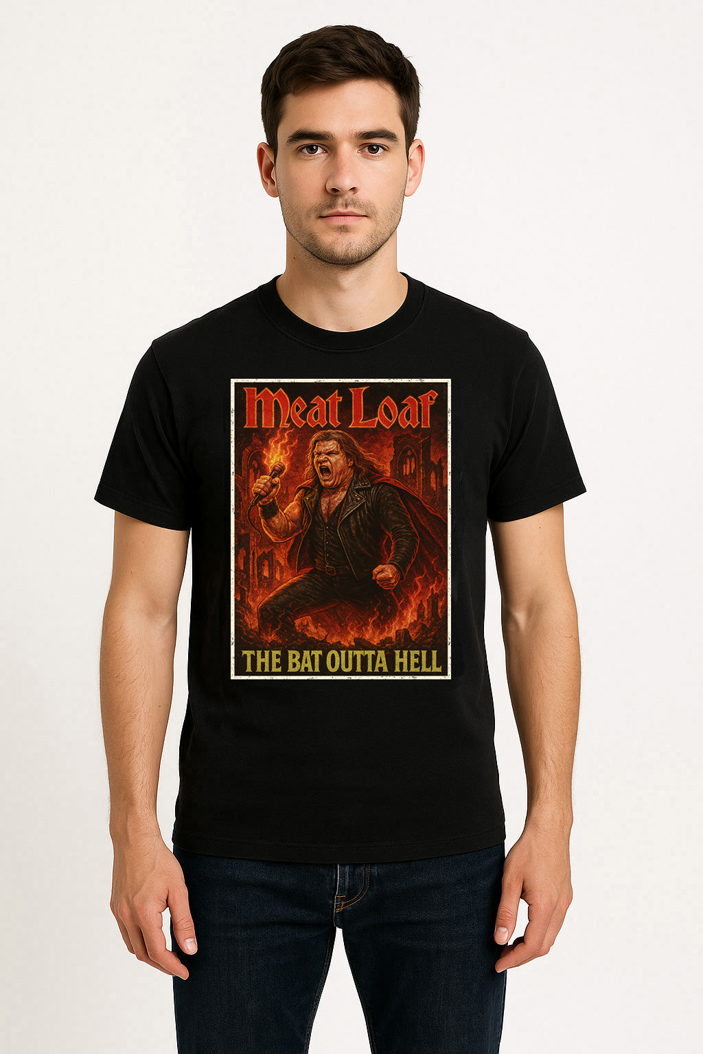 Meat Loaf The Bat Outta Hell Unisex T-Shirt Classic Rock Legend Tee