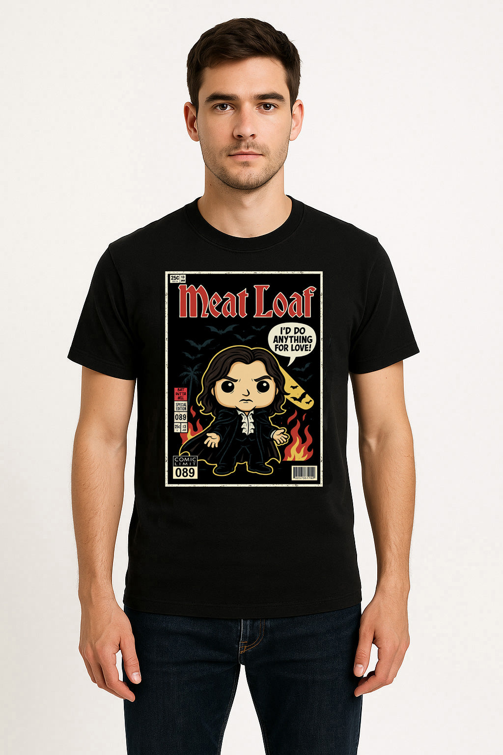 Meat Loaf Bat Out of Hell Classic Rock Funko Pop Style Unisex T-Shirt