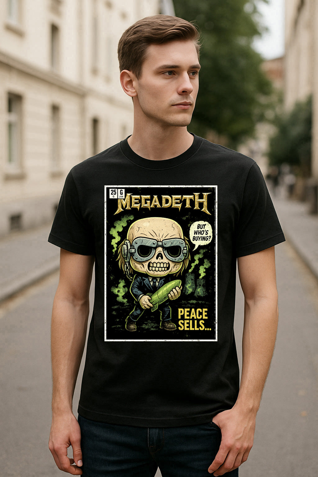 Megadeth Peace Sells Thrash Metal Funko Pop Style Unisex T-Shirt
